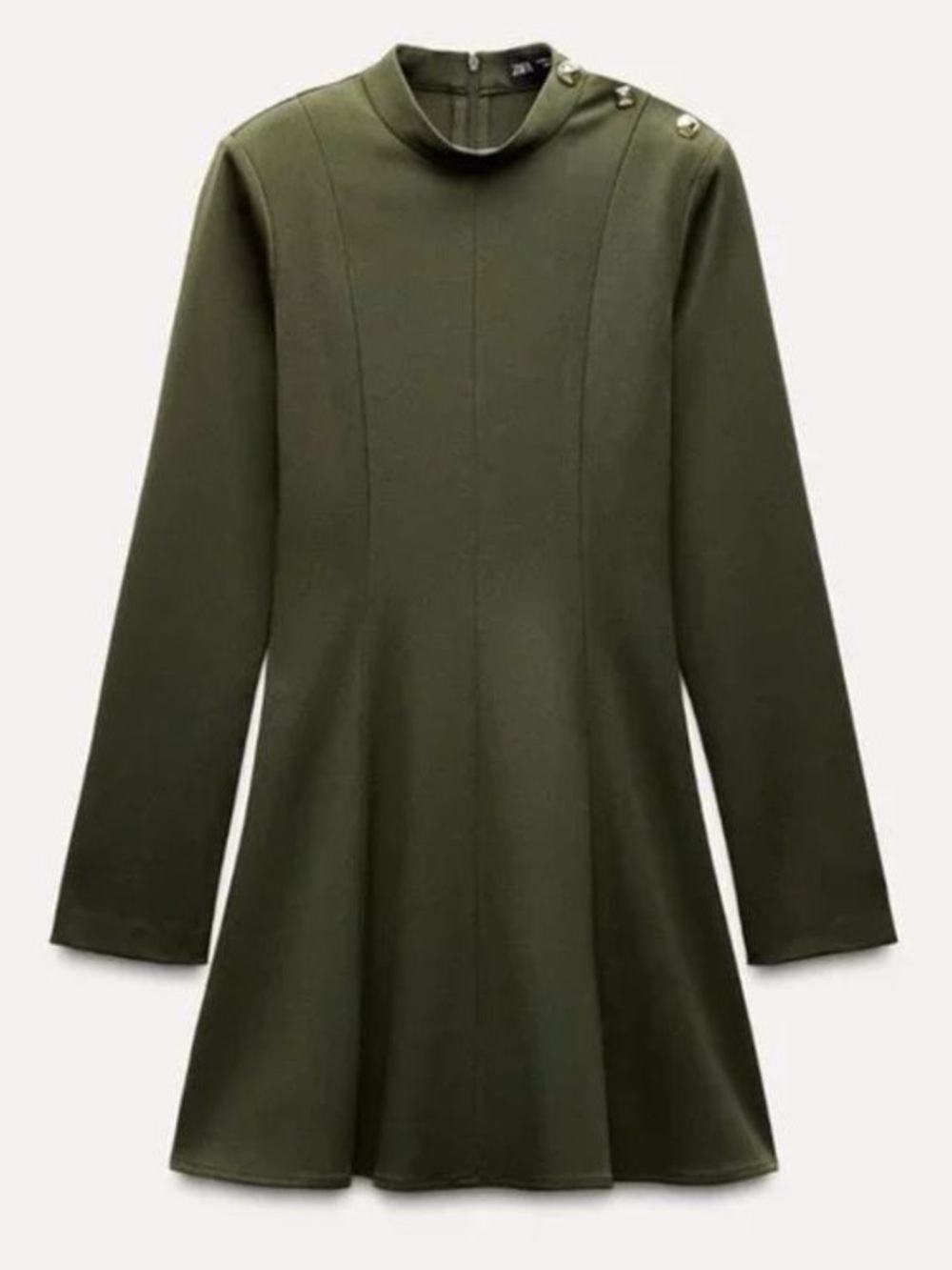 Zara Women’s Army Green Long Sleeve Dress Size Small